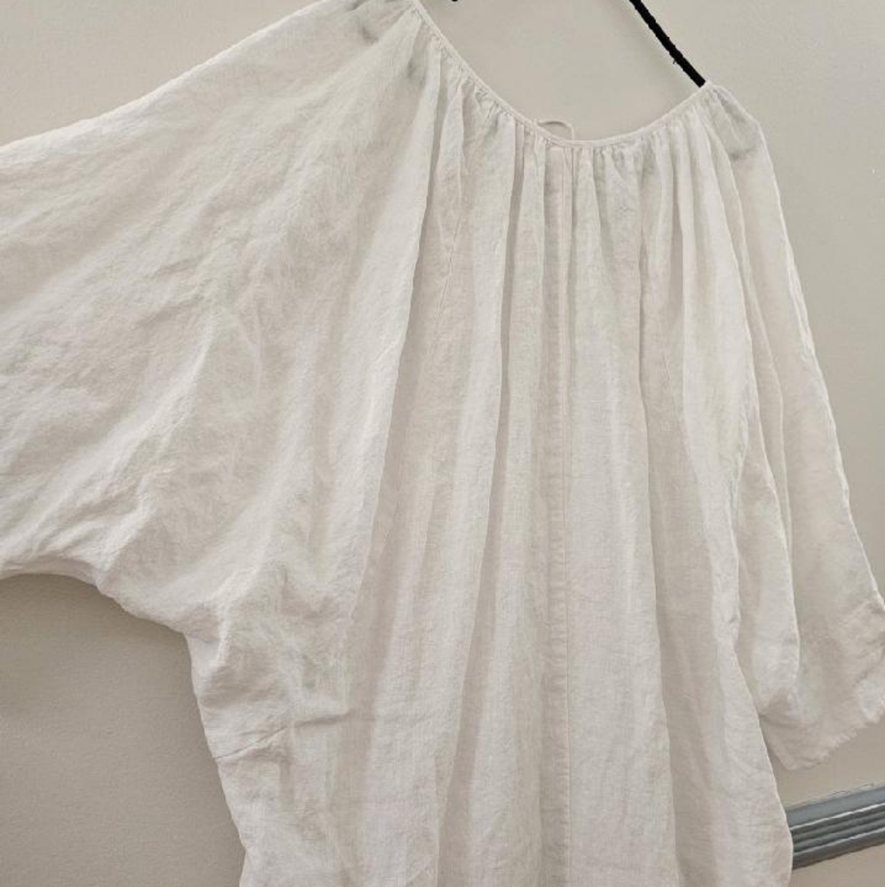 Mara Hoffman organic linen white dress cover up - Picture 11 of 15